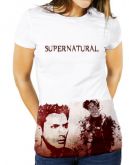 Camisa baby look feminina Supernatural