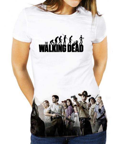 Camisa baby look feminina The Wolking Dead